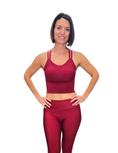 Load image into Gallery viewer, Deva Top - Criss Cross long - Red