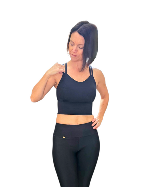 Deva Top - Criss Cross long - Black