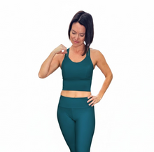 Load image into Gallery viewer, Deva Top - Criss Cross long - Emeral Green
